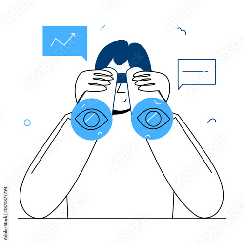 A hand drawn style illustration showing a software update