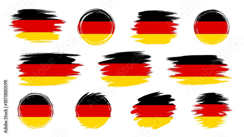 Free Download Multiple German flags illustrated in a grid pattern on a white background - GFXLoad