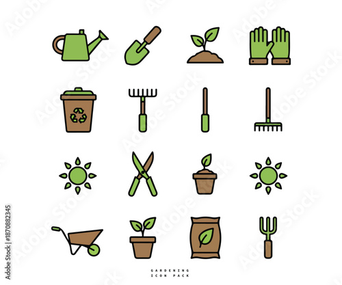 Gardening & Plant Care Vector Icons