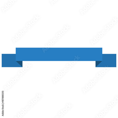 Wallpaper Mural Illustration of a blue ribbon banner design Torontodigital.ca