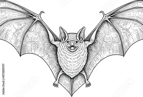 Flying Bat Wildlife Nocturnal Animal Vector