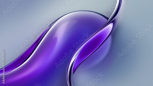 Obraz na plátně Glass Shapes Create a Colorful Abstract Background Design