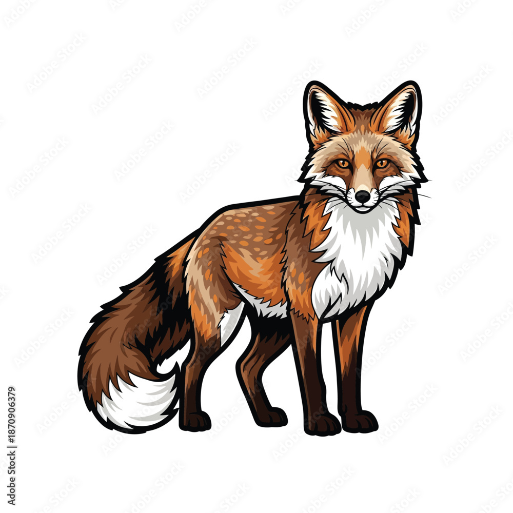 Obraz premium red fox vulpes