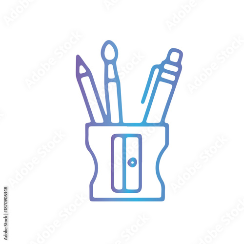  writing tools, and school desk accessorie vector design 