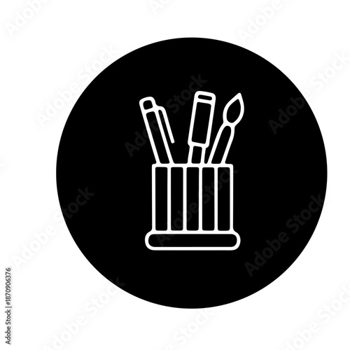  writing tools, and school desk accessorie vector design 