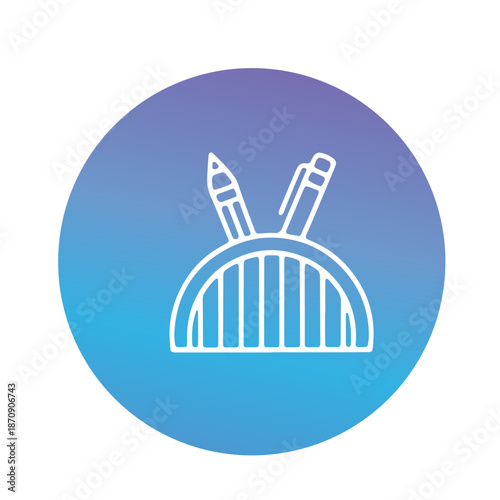  writing tools, and school desk accessorie vector design 