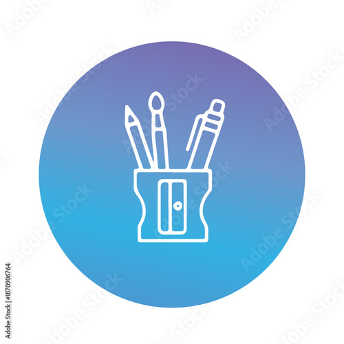  writing tools, and school desk accessorie vector design 