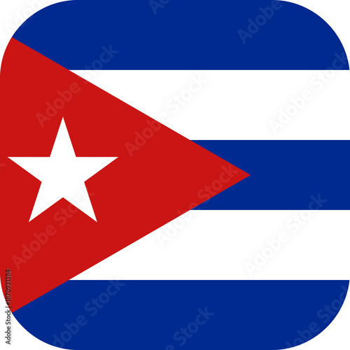 Free Download Cuba Flag Rounded Square Icon - GFXLoad