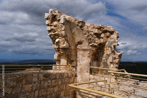 Ancient Ruins of the Crusader Fortress of Yehiam in the Galilee Region, Israel