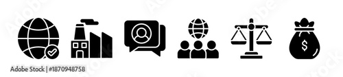 Vector illustration of ESG web banner icon for Environmental Social Governance (ESG) showing company sustainability performance for investment screening.
