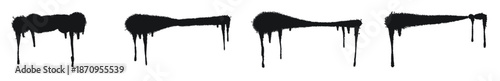 Black Ink Splash. Simple of an Abstract Black Stain high quality on a White Background. Vector illustration.