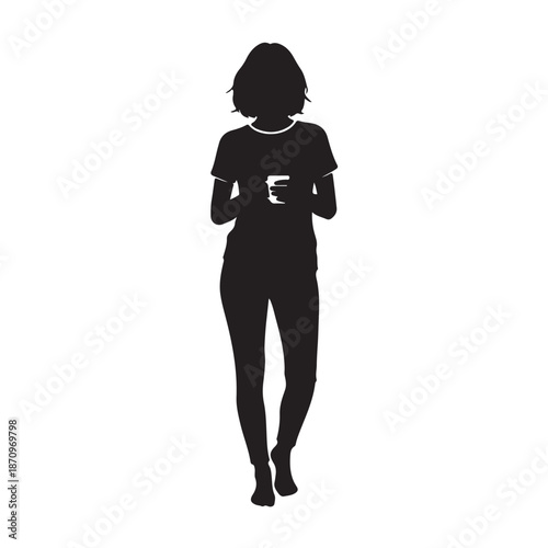 Woman Holding Coffee Cup Relaxed