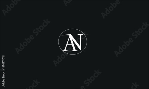 AN, NA, A,N Abstract Letter Logo Monogram	