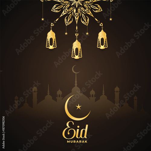 eid mubarak greeting card