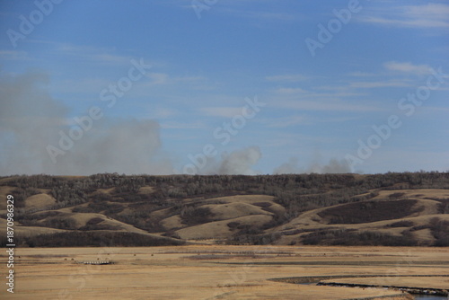 Qu'Appelle Valley Horses and River Scenery.