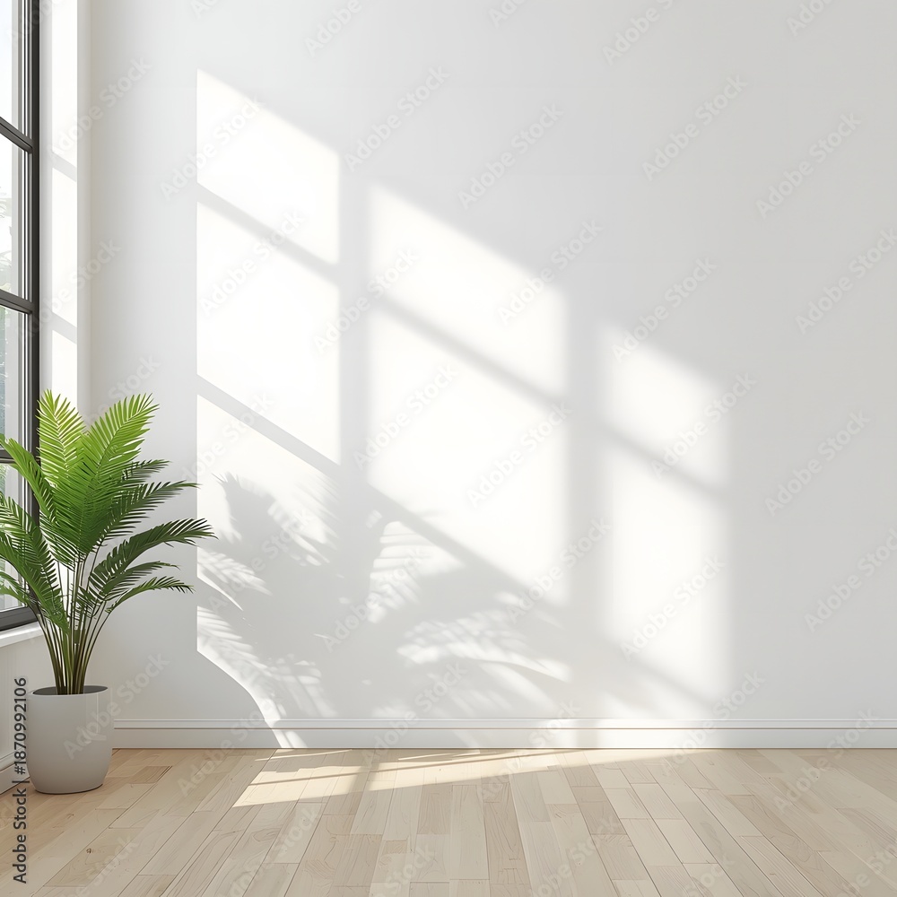 Fototapeta premium Minimal Interior Sunlight Frame