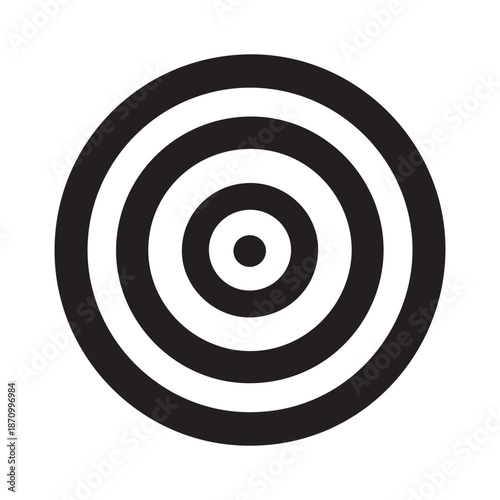 Archery Target Icon Vector. White background design.