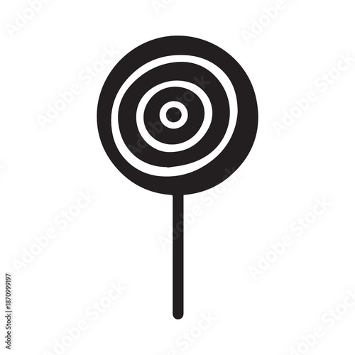 Lollipop Candy Icon Vector. White background design.