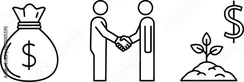 Business investment and growth Vector