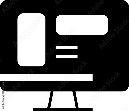 Responsive design display icon, showing website compatibility across desktop, tablet, smartphone screen and mobile devices. Ideal for web design, UI UX, apps, development, and technology projects.