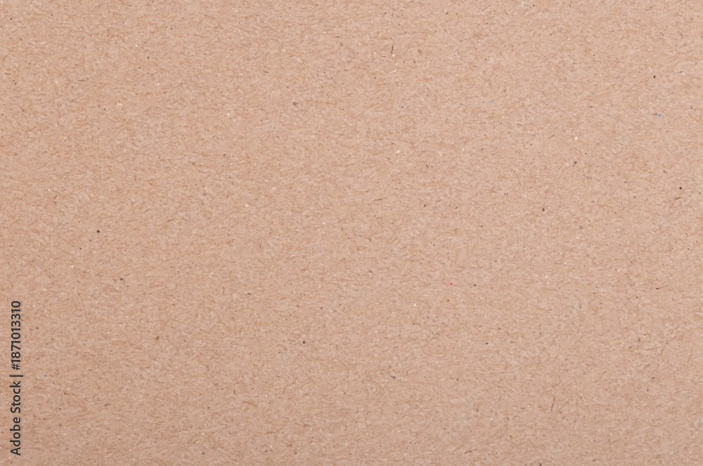Fototapeta premium Brown paper texture with natural fiber grain and warm neutral tone