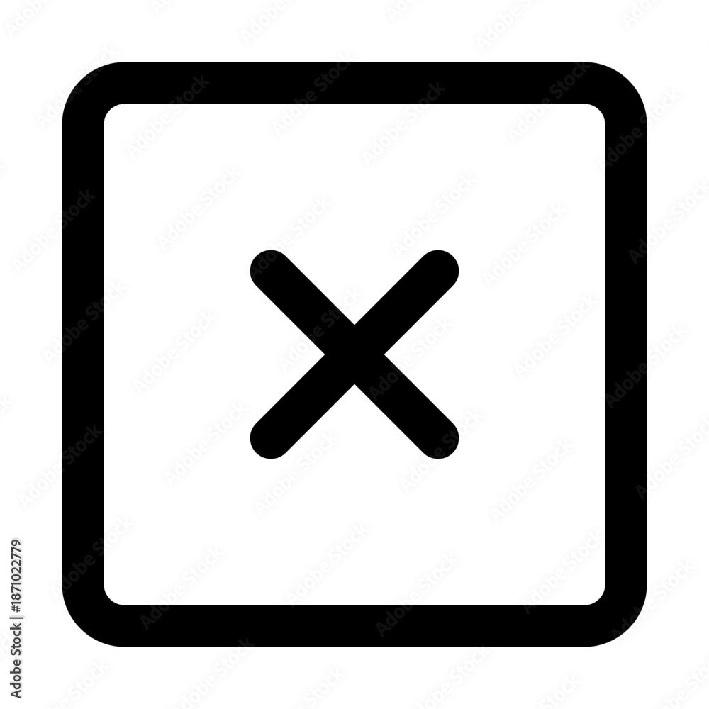 Obraz premium cancel icon