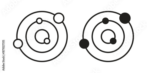 Space icons vector collection for web designs. flat icons