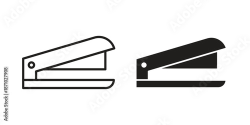 Stapler icons vector collection for web designs. flat icons