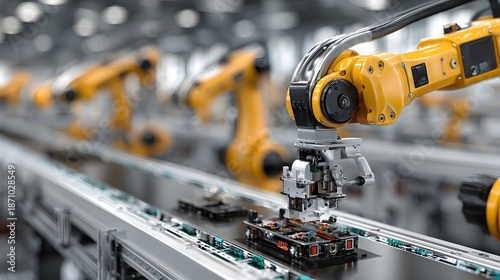Industrial IoT sensors across production line