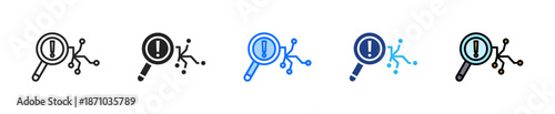 Root Cause Analysis Icon Set Multiple Style Collection
