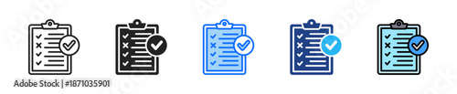 Lean Audit Icon Set Multiple Style Collection