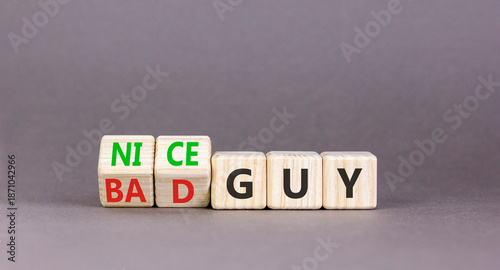 Foto Nice or bad guy symbol