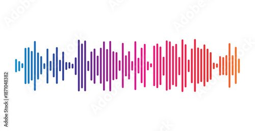 Tableau sur toile PNG Sound Wave, DJ Music, Music Wave, Sound Radio Form, Voice, Radio Signal, Aud