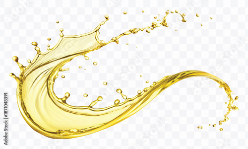 abstract 3d fresh olive oil splash explosion, flying olive oil on the air cut isolated on white background