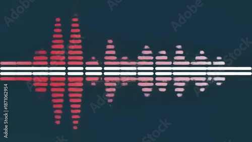 Audio Waveform Visualization on Dark Background.