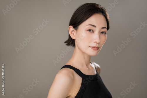 美しいアジア人女性のビューティーイメージ	