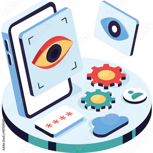 Biometric Security and Technology Concept