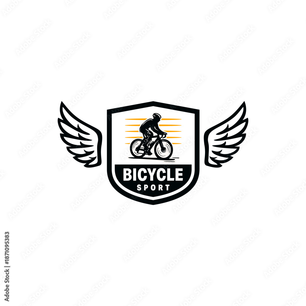 Fototapeta premium Cycling race Vector logo design