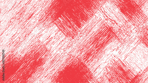 Abstract red-pink textured background with diagonal brush stroke sand white areas