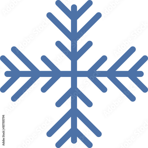 Blue Snowflake Icon