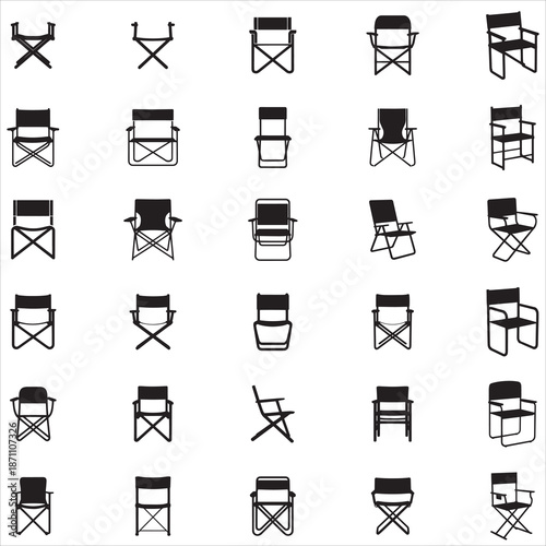 Folding Chair Svg Clip Art