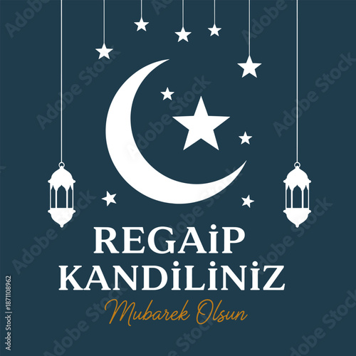 Regaip Kandiliniz Mübarek Olsun Vector