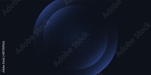 Digital technology futuristic internet network connection dark black background, blue abstract cyber information communication, Ai big data science, eps10