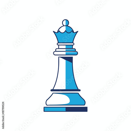 Illustration of a Chess Queen Piece
