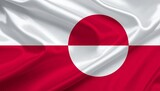 Greenland flag with red-white disk symbolizing identity autonomy and stark natural contrast