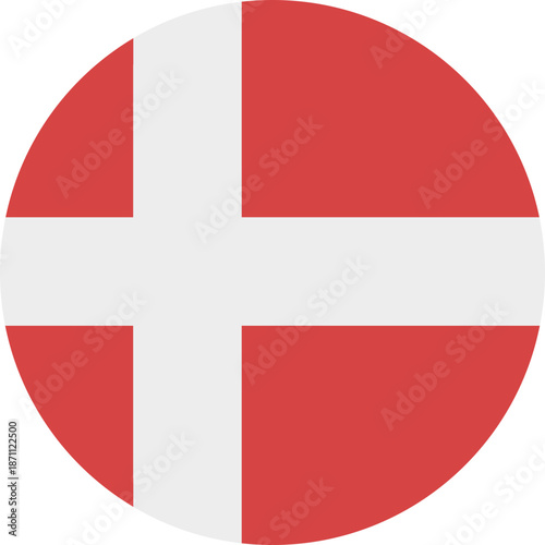 Circular Danish Flag Free Download Circular Danish Flag - GFXLoad