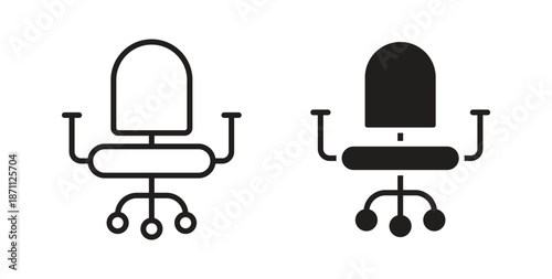 Office chair icon