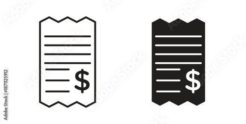 Payment receipt icon