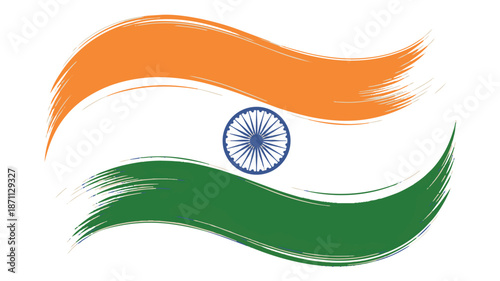 vector illustration of indian flag