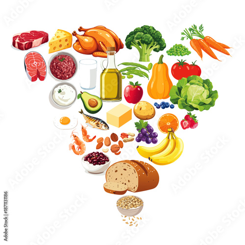 The new Dietary Guidelines for Americas.  New Food Pyramid 2025. Eat Real Food USA.